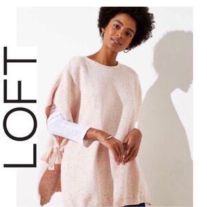NWT LOFT  Pale PINK  Poncho